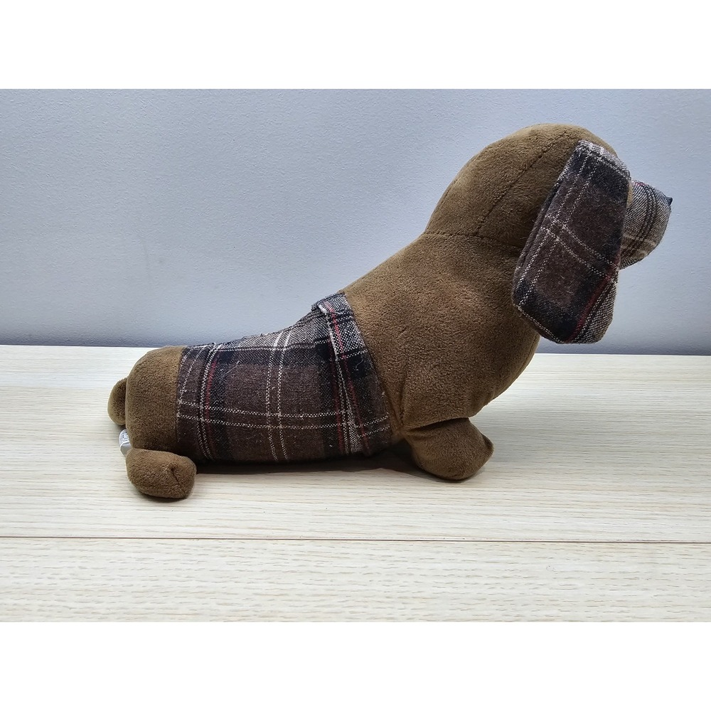 Pier 1 Doorstop Brown Faux Leather Dog 12" Weighted Vintage Door Stop - Picture 3 of 6